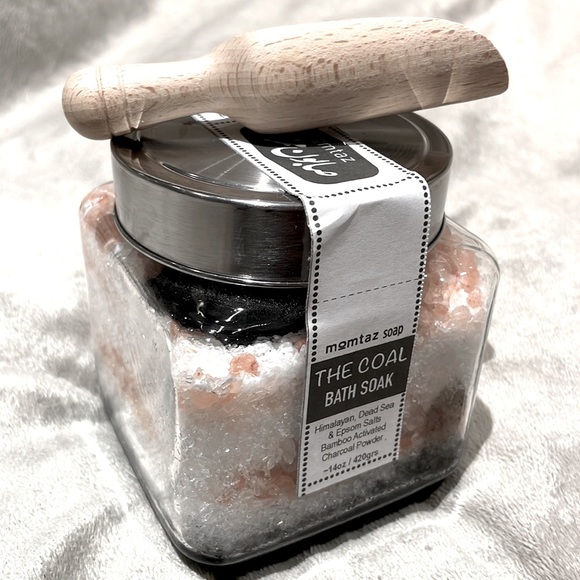 *NEW* 100% Raw Bamboo Activated Charcoal Bath Soak Salt - Momtaz Soap - Picture 2 of 4
